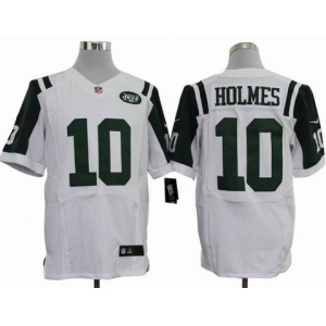 nike nfl jerseys new york jets #10 holmes white[Elite]