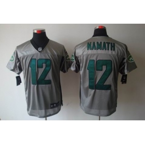 nike nfl jerseys new york jets #12 namath grey[Elite shadow]