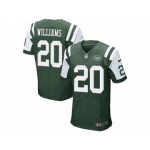 nike nfl jerseys new york jets #20 marcus williams green[Elite][williams]