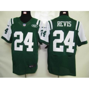 nike nfl jerseys new york jets #24 revis green[elite]