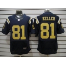 nike nfl jerseys new york jets #81 keller dk.blue[Elite]
