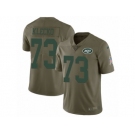 Men Nike New York Jets #73 Joe Klecko Limited Olive 2017 Salute to Service NFL Jersey