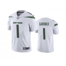 Men's New York Jets #1 Ahmad Gardner 2022 White Vapor Untouchable Limited Stitched Jersey