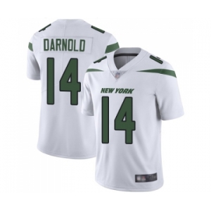 Men's New York Jets #14 Sam Darnold White Vapor Untouchable Limited Player Football Jersey
