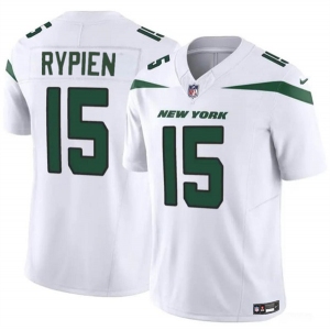 Men's New York Jets #15 Brett Rypien 2023 F.U.S.E. White Vapor Untouchable Limited Football Stitched Jersey