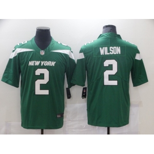 Men's New York Jets #2 Wilson Green Team Color Vapor Untouchable Limited Player Football Jersey