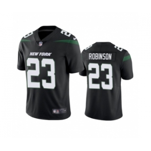 Men's New York Jets #23 James Robinson Black Vapor Untouchable Limited Stitched Jersey
