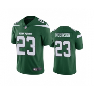 Men's New York Jets #23 James Robinson Green Vapor Untouchable Limited Stitched Jersey