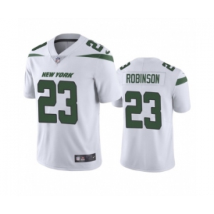 Men's New York Jets #23 James Robinson White Vapor Untouchable Limited Stitched Jersey