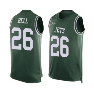 Men's New York Jets #26 Le'Veon Bell Limited Green Player Name & Number Tank Top Football Jersey