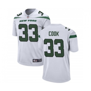 Men's New York Jets #33 Dalvin Cook White Stitched Vapor Untouchable Limited Jersey
