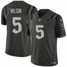 Men's New York Jets #5 Garrett Wilson Black 2025 F.U.S.E. “Rivalries” Vapor Limited Football Stitched Jersey