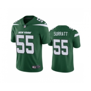 Men's New York Jets #55 Chazz Surratt Green Vapor Untouchable Limited Stitched Jersey