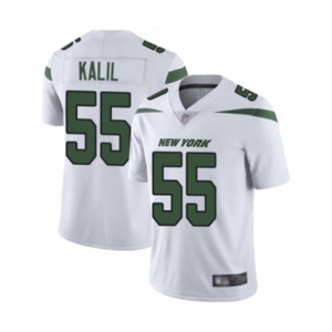 Men's New York Jets #55 Ryan Kalil White Vapor Untouchable Limited Player Football Jersey