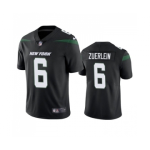 Men's New York Jets #6 Greg Zuerlein Black Vapor Untouchable Limited Stitched Jersey
