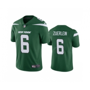 Men's New York Jets #6 Greg Zuerlein Green Vapor Untouchable Limited Stitched Jersey