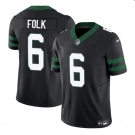 Men's New York Jets #6 Nick Folk Black 2025 F.U.S.E. Vapor Untouchable Limited Football Stitched Jersey