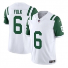 Men's New York Jets #6 Nick Folk White 2025 F.U.S.E. Classic Alternate Vapor Untouchable Limited Football Stitched Jersey