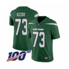 Men's New York Jets #73 Joe Klecko Green Team Color Vapor Untouchable Limited Player 100th Season Football Jersey