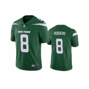 Men's New York Jets #8 Aaron Rodgers Green Vapor Untouchable Limited Stitched Jersey