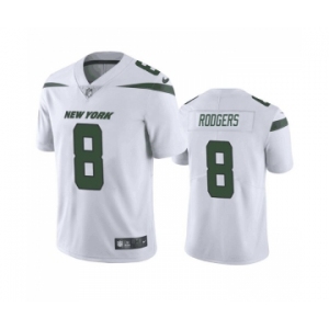 Men's New York Jets #8 Aaron Rodgers White Vapor Untouchable Limited Stitched Jersey