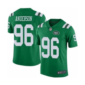 Men's New York Jets #96 Henry Anderson Limited Green Rush Vapor Untouchable Football Jersey