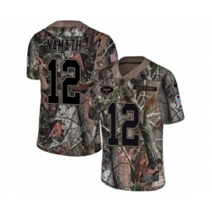 Men's Nike New York Jets #12 Joe Namath Limited Camo Rush Realtree NFL Jersey