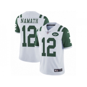 Men's Nike New York Jets #12 Joe Namath Vapor Untouchable Limited White NFL Jersey