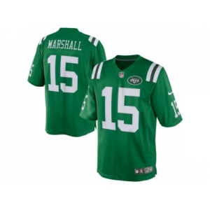 Men's Nike New York Jets #15 Brandon Marshall Limited Green Rush NFL Jersey