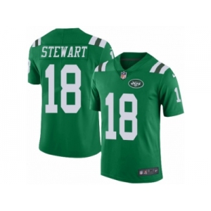 Men's Nike New York Jets #18 ArDarius Stewart Limited Green Rush NFL Jersey