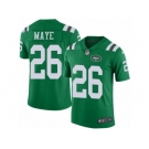 Men's Nike New York Jets #26 Marcus Maye Limited Green Rush NFL Jersey