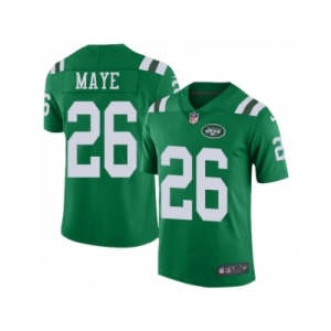 Men's Nike New York Jets #26 Marcus Maye Limited Green Rush NFL Jersey