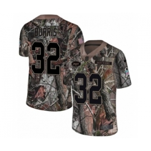 Men's Nike New York Jets #32 Juston Burris Limited Camo Rush Realtree NFL Jersey