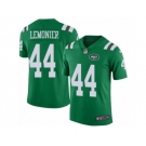 Men's Nike New York Jets #44 Corey Lemonier Limited Green Rush NFL Jersey