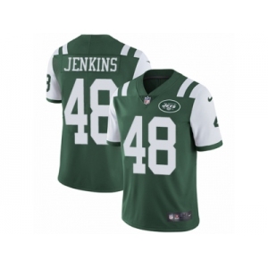 Men's Nike New York Jets #48 Jordan Jenkins Vapor Untouchable Limited Green Team Color NFL Jersey