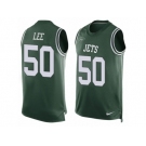Men's Nike New York Jets #50 Darron Lee Limited Green Player Name & Number Tank Top NFL Jersey