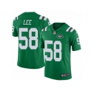 Men's Nike New York Jets #58 Darron Lee Limited Green Rush NFL Jersey