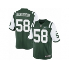 Men's Nike New York Jets #58 Erin Henderson Limited Green Team Color NFL Jersey