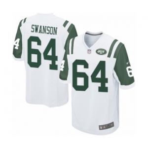 Men's Nike New York Jets #64 Travis Swanson Game White NFL Jersey