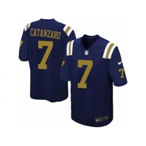 Men's Nike New York Jets #7 Chandler Catanzaro Limited Navy Blue Alternate NFL Jersey