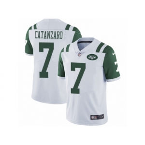 Men's Nike New York Jets #7 Chandler Catanzaro Vapor Untouchable Limited White NFL Jersey
