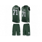 Men's Nike New York Jets #71 Ben Ijalana Limited Green Tank Top Suit NFL Jersey