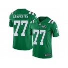 Men's Nike New York Jets #77 James Carpenter Limited Green Rush NFL Jersey