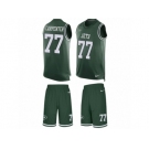 Men's Nike New York Jets #77 James Carpenter Limited Green Tank Top Suit NFL Jersey