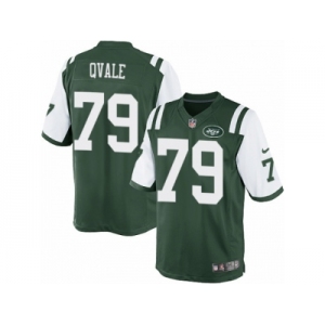 Men's Nike New York Jets #79 Brent Qvale Limited Green Team Color NFL Jersey