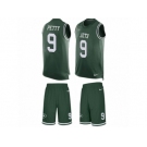 Men's Nike New York Jets #9 Bryce Petty Limited Green Tank Top Suit NFL Jersey