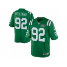 Men's Nike New York Jets #92 Leonard Williams Limited Green Rush NFL Jersey