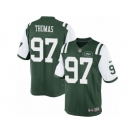 Men's Nike New York Jets #97 Lawrence Thomas Limited Green Team Color NFL Jersey