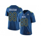 Nike Seattle Seahawks #88 Jimmy Graham Navy Men's Stitched NFL Limited NFC 2017 Pro Bowl Jersey
