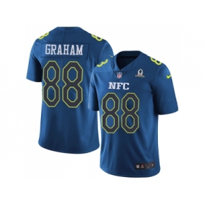 Nike Seattle Seahawks #88 Jimmy Graham Navy Men's Stitched NFL Limited NFC 2017 Pro Bowl Jersey